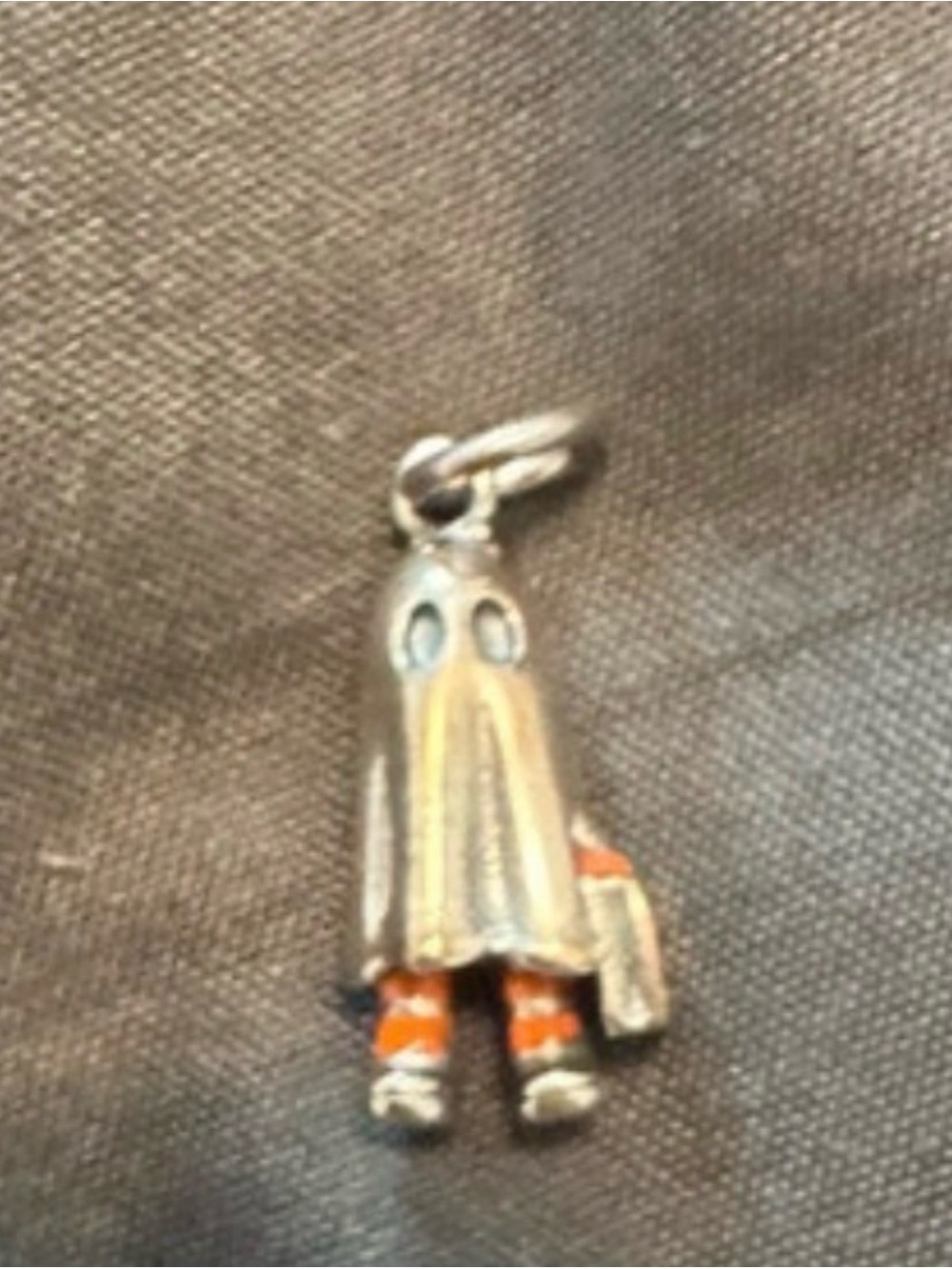 James Avery Silver enamel Ghost costume  Charm